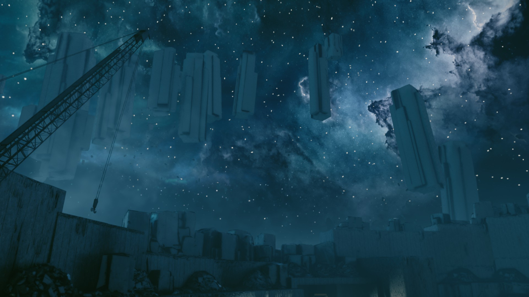 The sky in the Quarry Threshold.