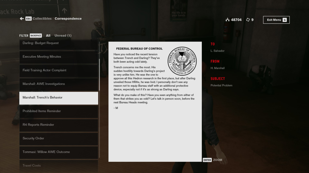 A note from Marshall about Trench and Darling's recent behavior.