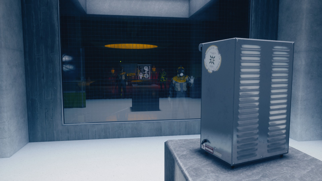 FBC agents stare at an X-ray lightbox.