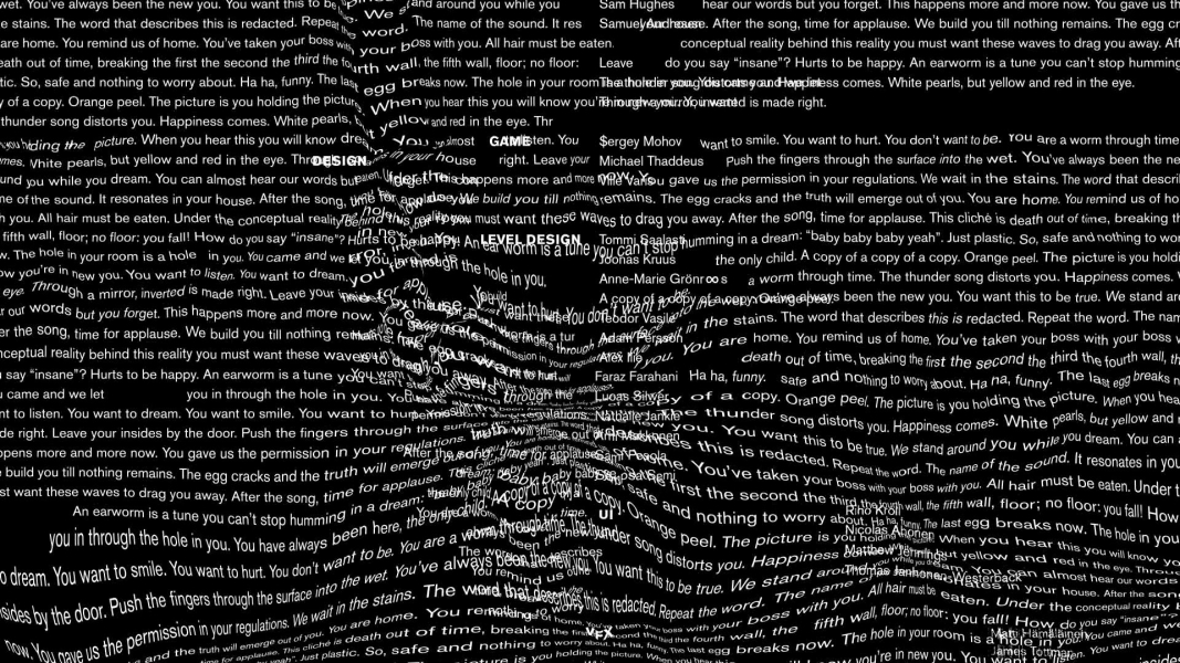 Credits warped by the Hiss chant.