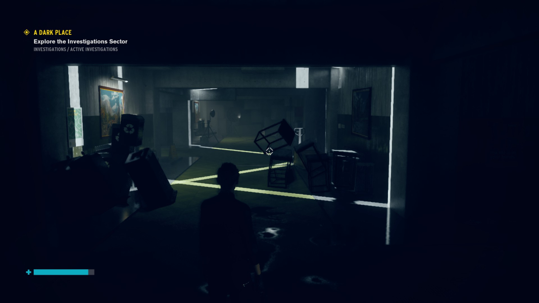 A hallway where objects duplicate themselves.