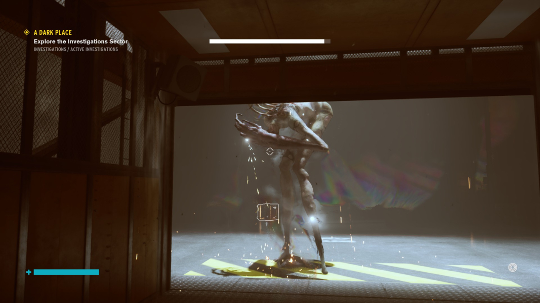 The Thing-that-was-Hartman injured by the light.