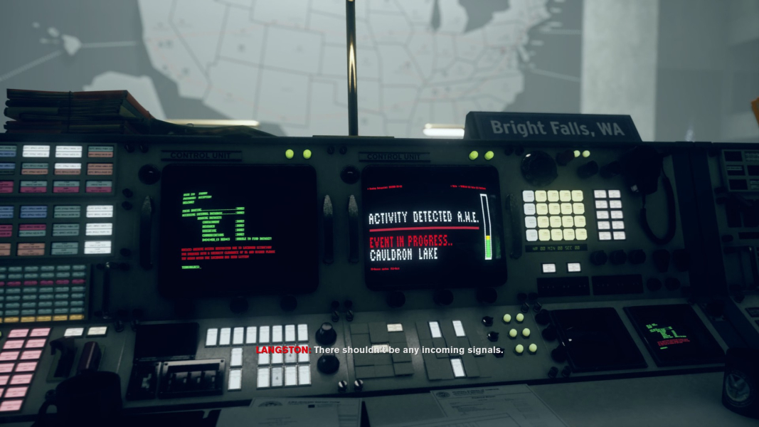 FBC equiment showing that an AWE was detected at Cauldron Lake.