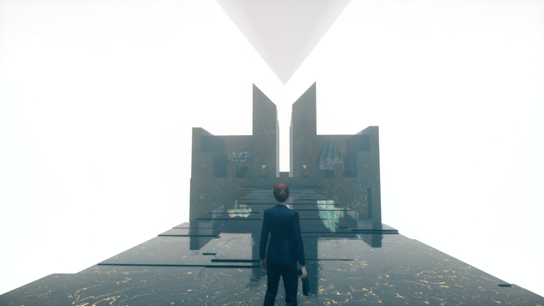 Jesse in the Astral Plane, about to receive one of two upgrades.