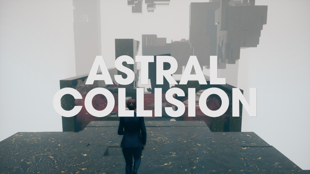 Jesse stands in the Astral Collision.