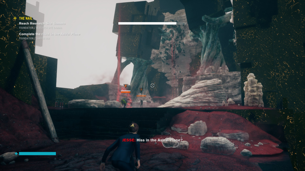 Jesse fighting Hiss in the Astral Collision.