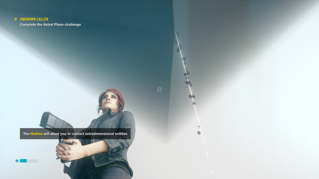 The upside-down black pyramid is seen right above the Hotline.