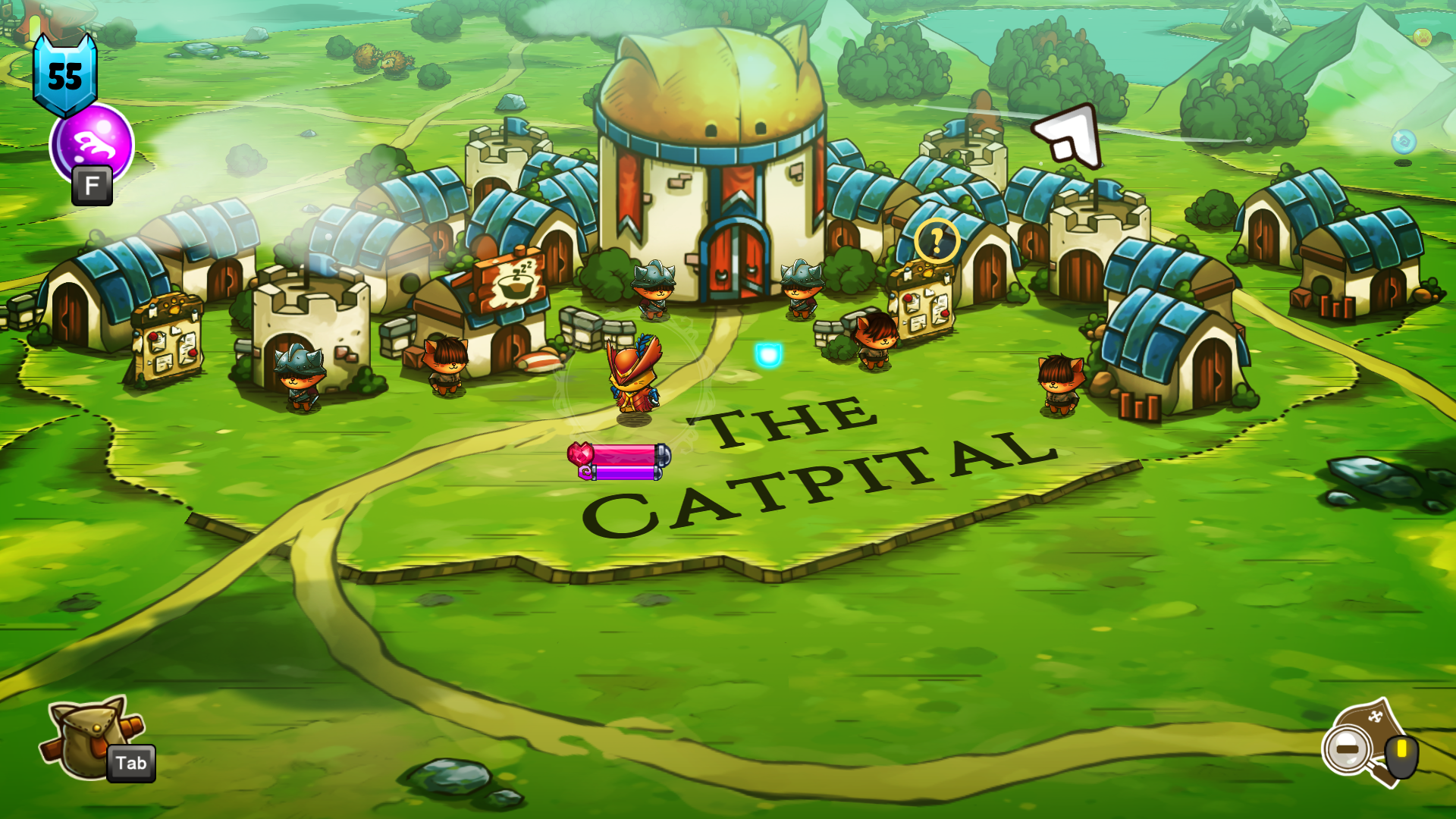 In-game screenshot at The Catpital.